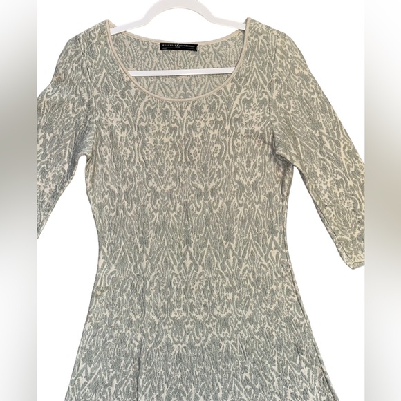 Peruvian Connection‎ Quarter Sleeve Midi Dress 100% Pima Cotton Floral Sz Small - Picture 3 of 6